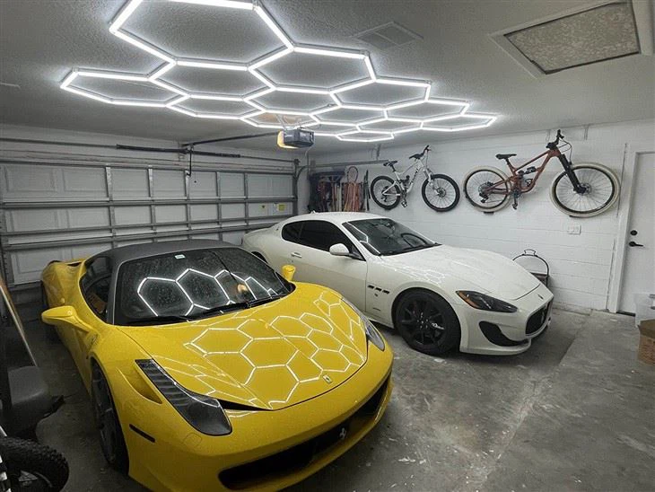 Hexagon Garage Lighting