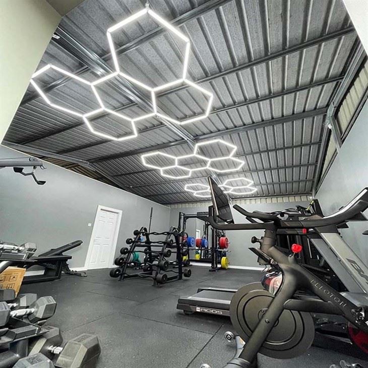 Honeycomb Flush Mount Light